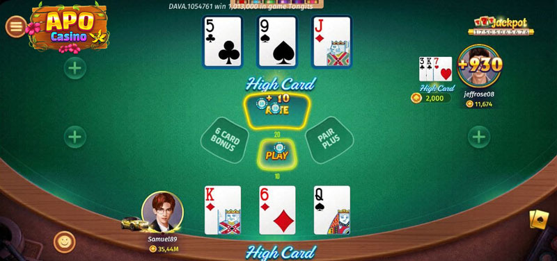 3 card poker Club