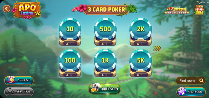3 card poker online